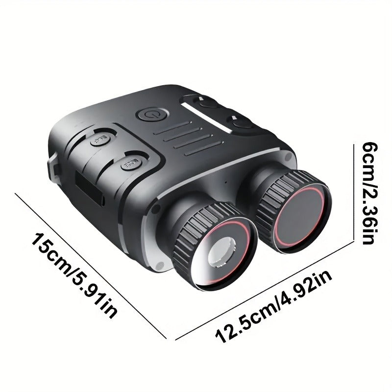 Compact Digital Night Vision Binoculars in Green, Black or Yellow with 2.4-Inch Screen, 10X Zoom and Seven IR Levels