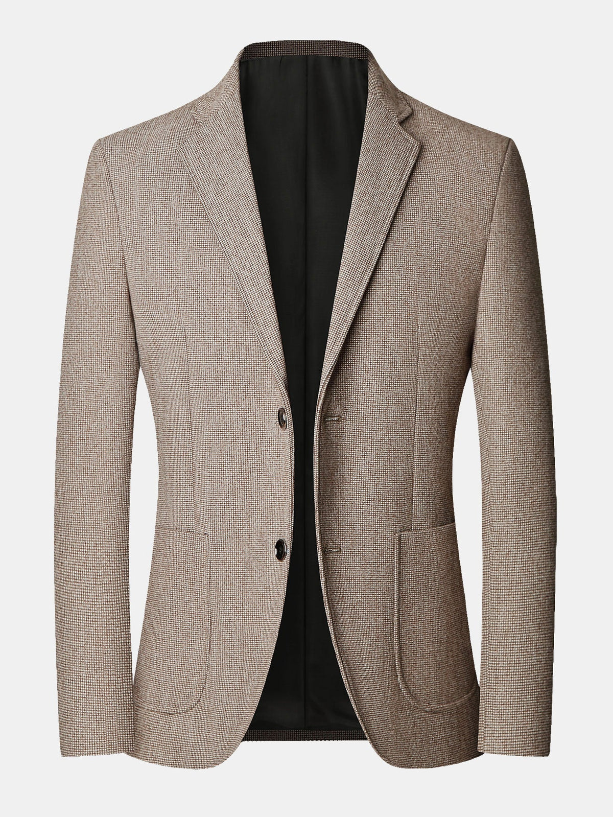 Wool Look Fine Check Blazer