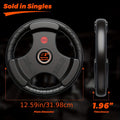 Tri-Grip Weight Plates with Three Hand Openings and 25, 35 or 45 lb Options for Barbell Training