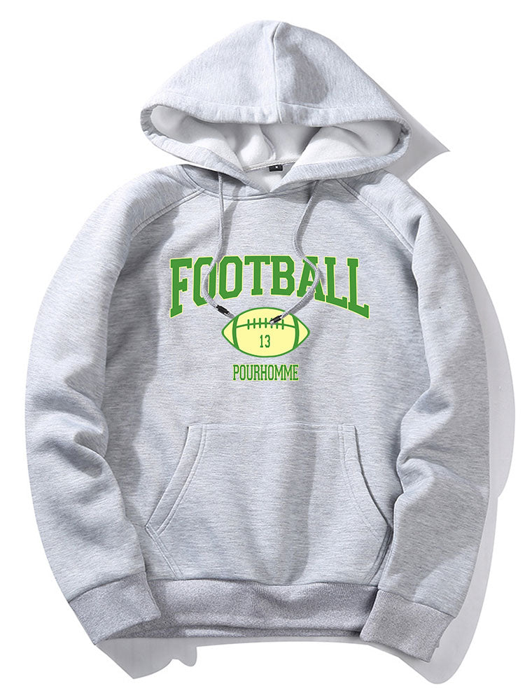 Fußball-Print-Hoodie