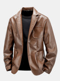 PU Leather Blazer