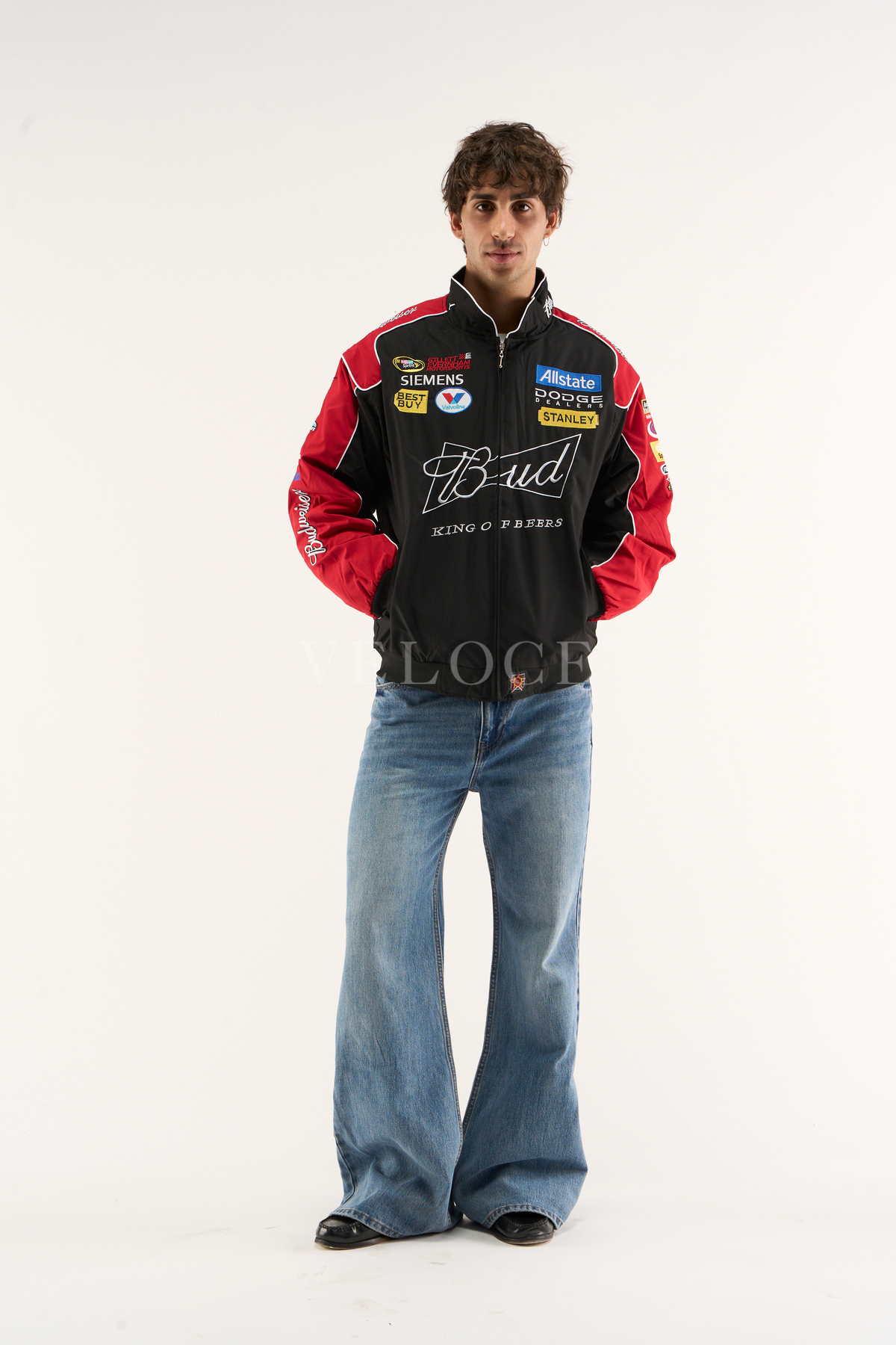 Budweiser Vintage Racing Jacket - NASCAR Black Edition