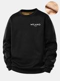 Milano Print Teddy Fleece Lined Sweatshirt