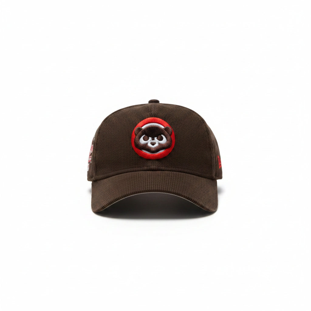 New Era x FAM. Chicago Cubs 1990 All-Star Game 9FORTY Adjustable Cap – Dark Brown Corduroy