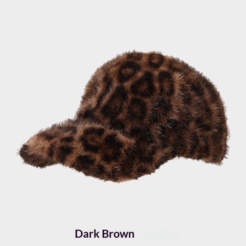 Parker Leopard Print Baseball Cap – Unisex Polyester, One Size