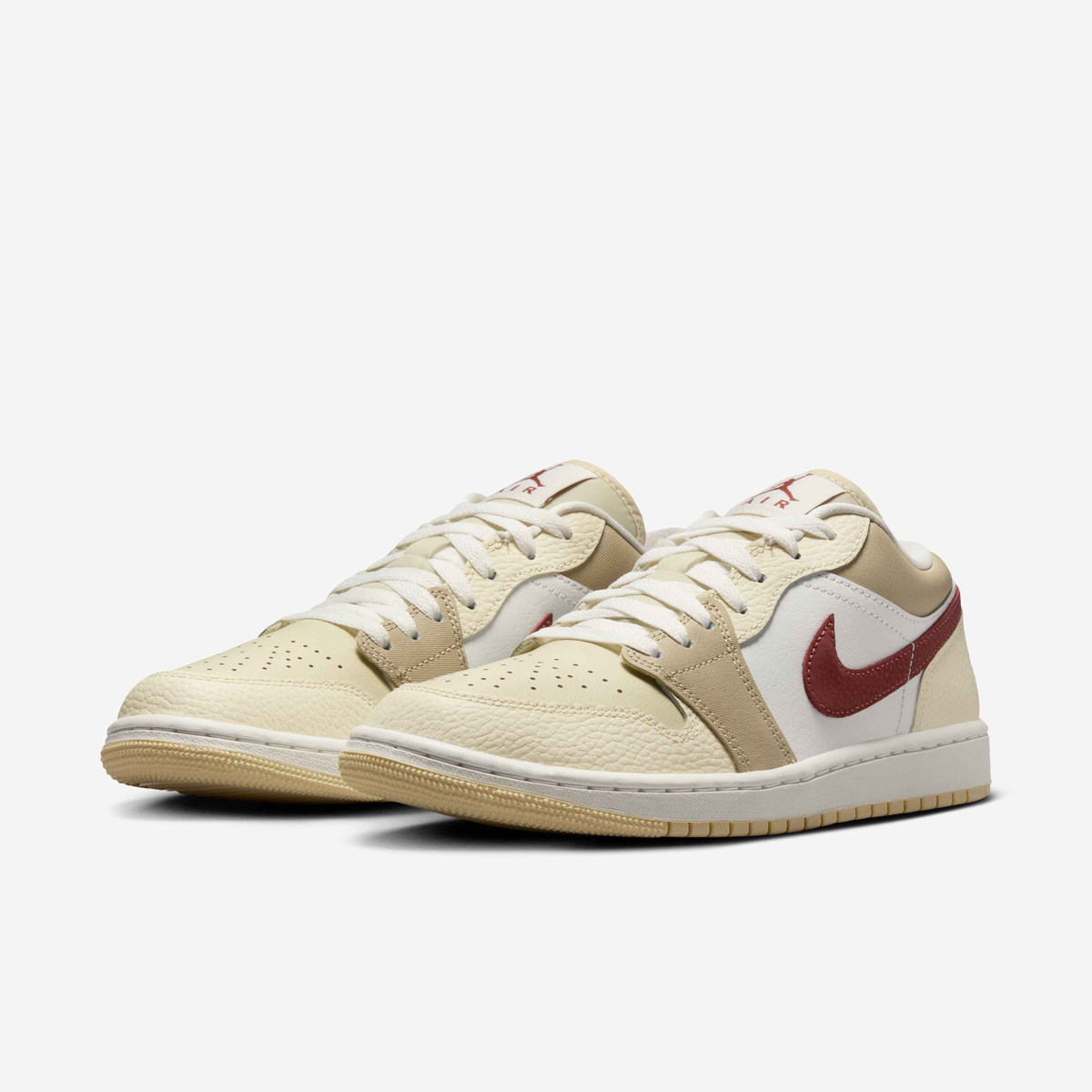 Air Jordan Womens Retro 1 Low CE 'Desert Khaki Red Sepia'