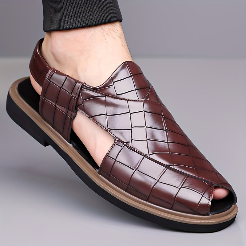Nathaniel | Slipper-Sandalen in Flechtoptik