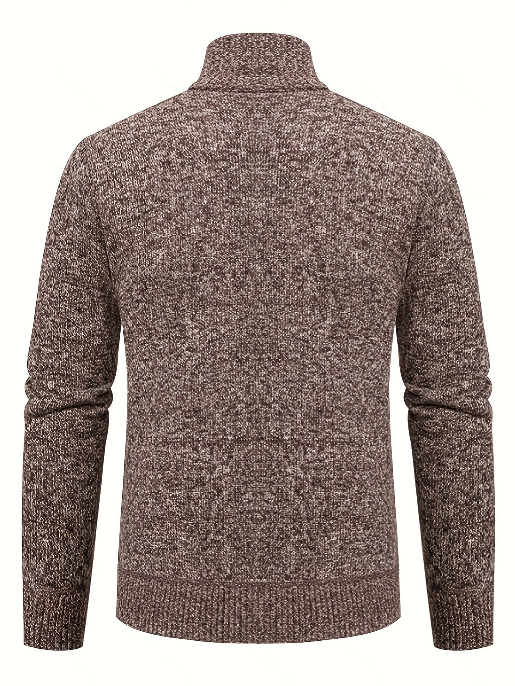 Edmund | Textured Stand-Collar Zip Cardigan