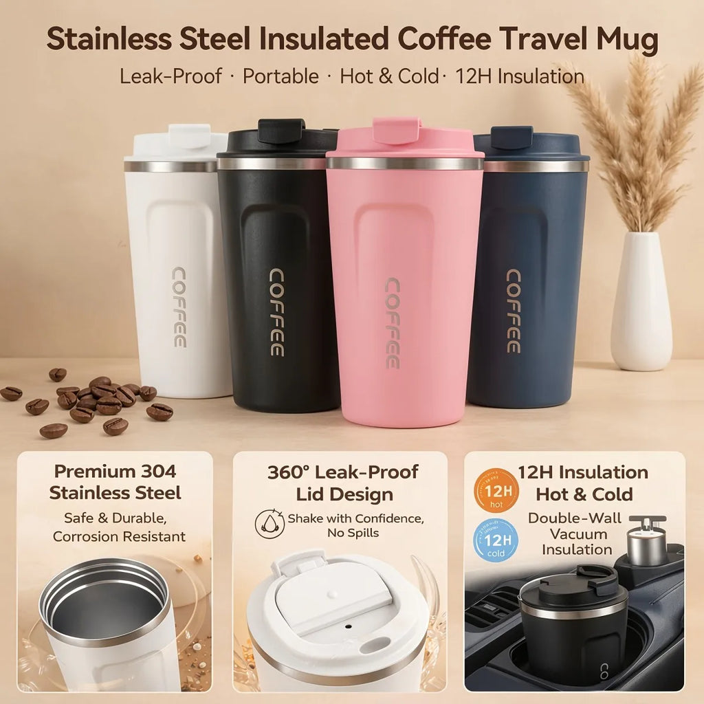 510ml Stainless Steel Insulated Coffee Travel Mug