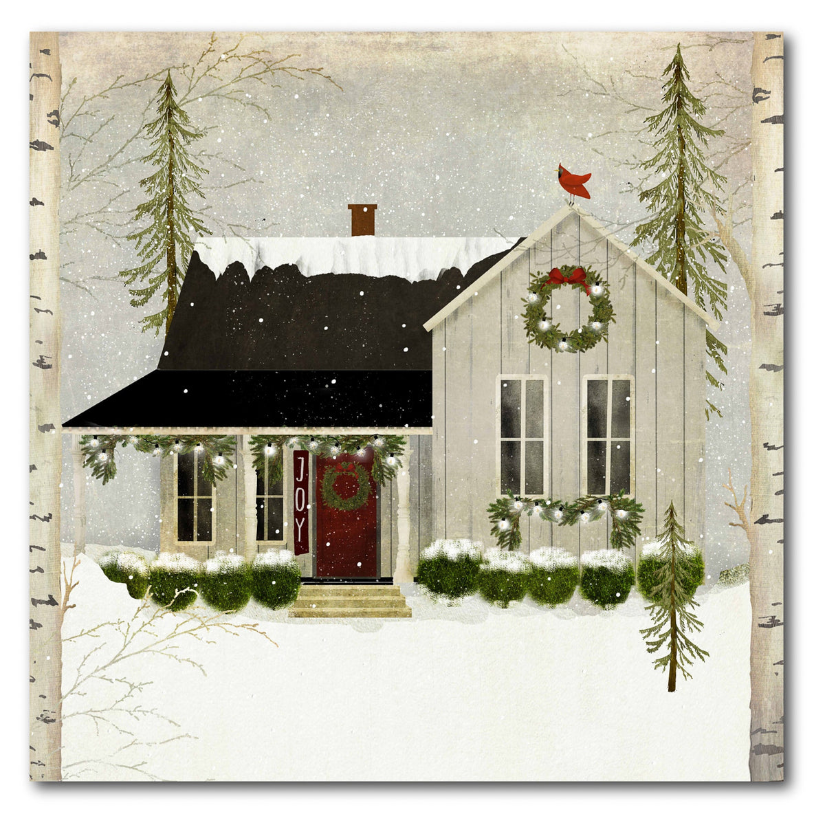 Snow House I Gallery-Wrapped Canvas Wall Art