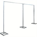 Pipe and Drape Backdrop Stand 10x20ft Heavy Duty Stainless Steel Portable Wedding Party Photography Background Support System with Base Kit for Stage Events Trade Show Display