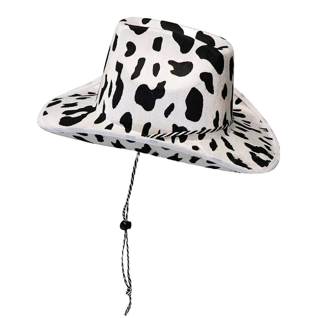 Elliot Milk Print Wool Felt Cowboy Hat – Unisex, Wide Brim