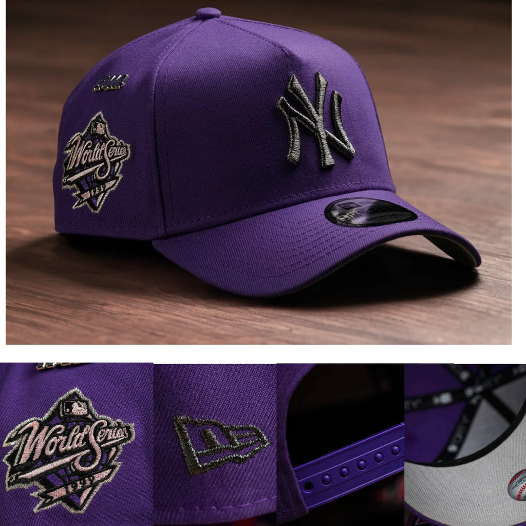 New Era New York Yankees World Series 9FORTY Adjustable Cap – Purple