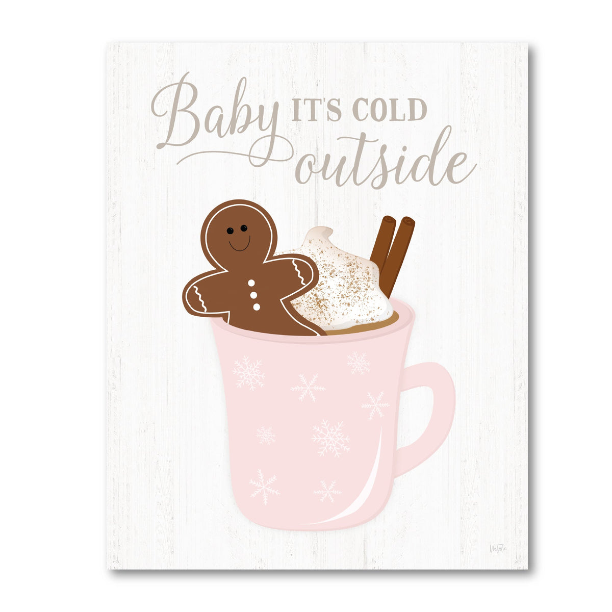 Gingerbread Hot Cocoa I Gallery-Wrapped Canvas Wall Art