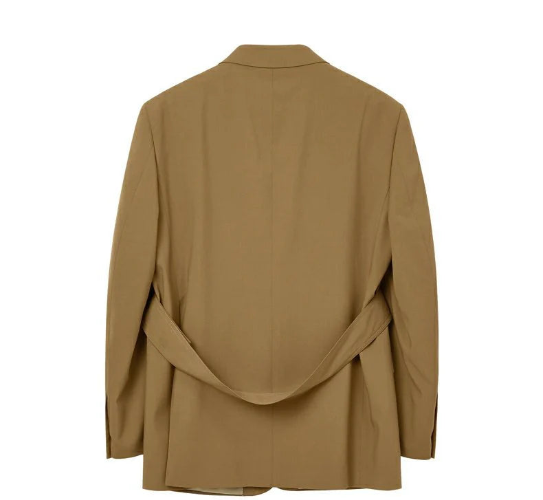 Sweetearing Leisure Mens Suit Double Breasts Shawl Lapel 2 Pieces