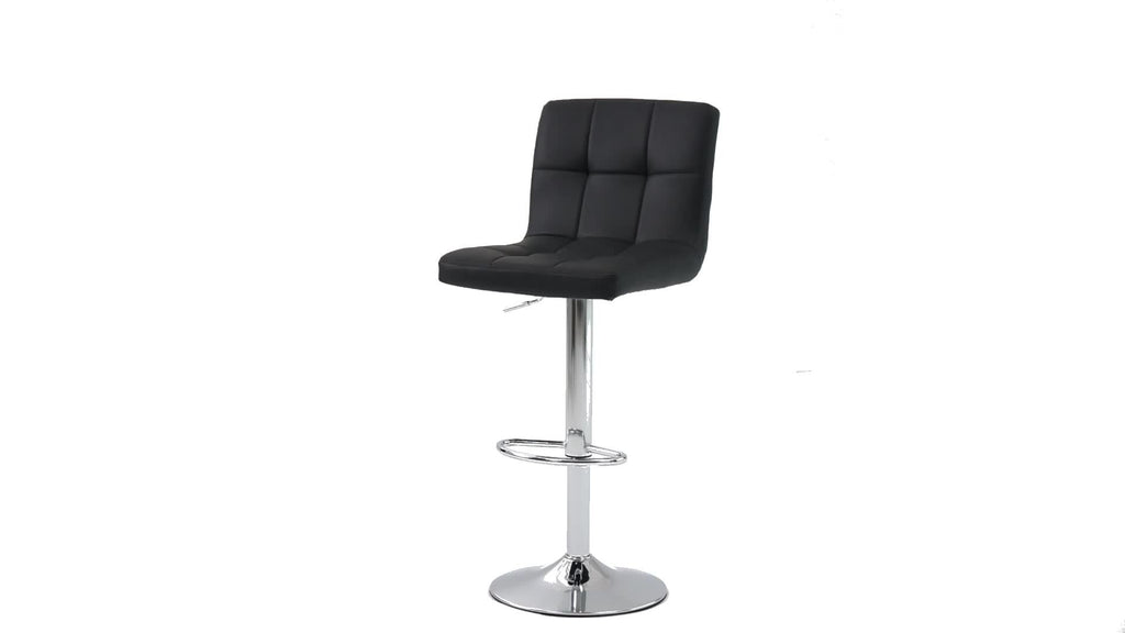 2-Piece Set Faux Leather Bar Stool with Adjustable Height and Armrests for Kitchen
