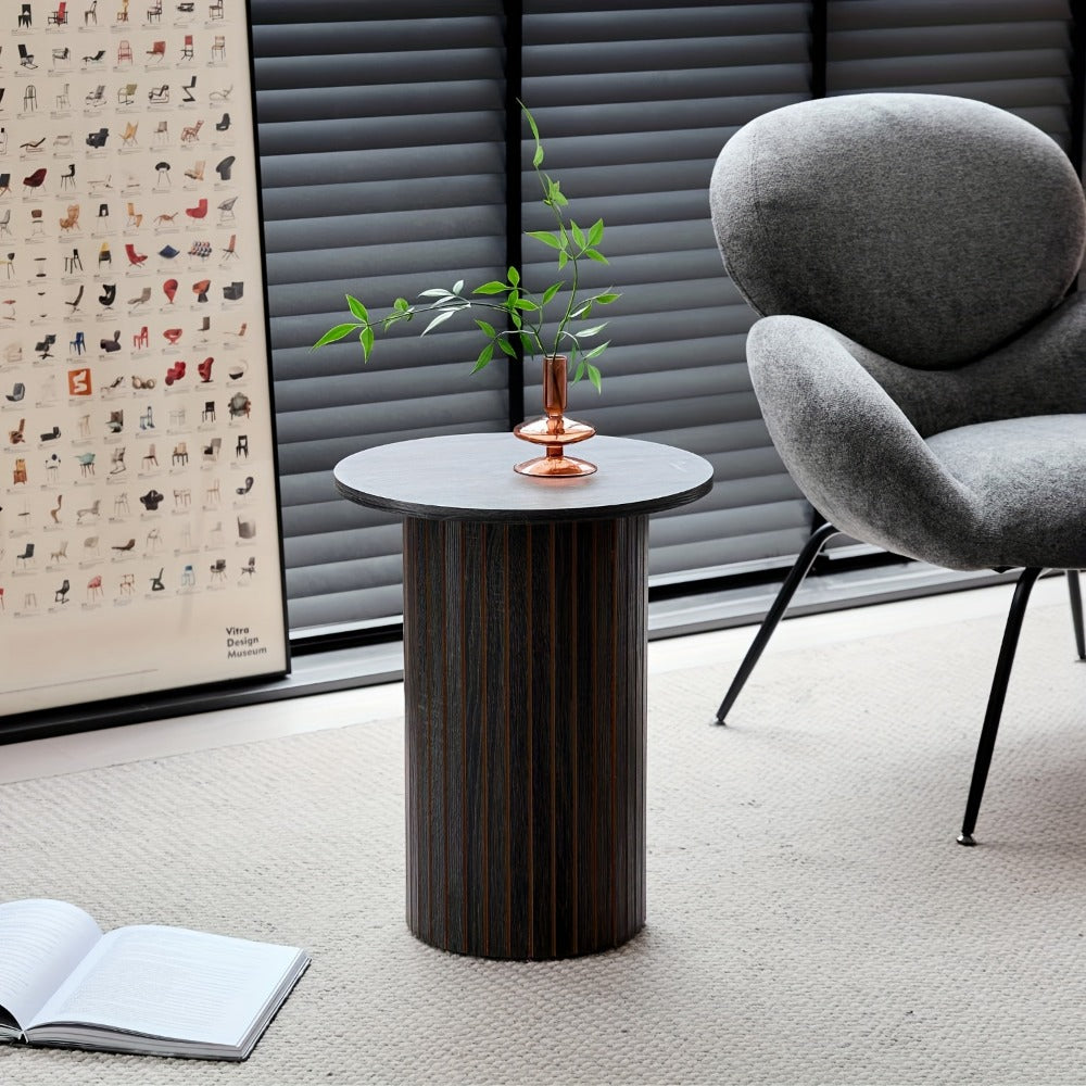 2-Piece Set Round Coffee Table with Non-Slip Base for Work, Display, and Everyday Use