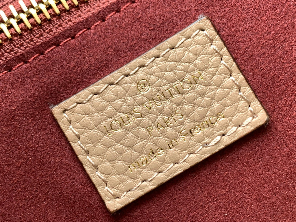 NEVERFULL MM 32 BEIGE MONOGRAM EMPREINTE LEDER