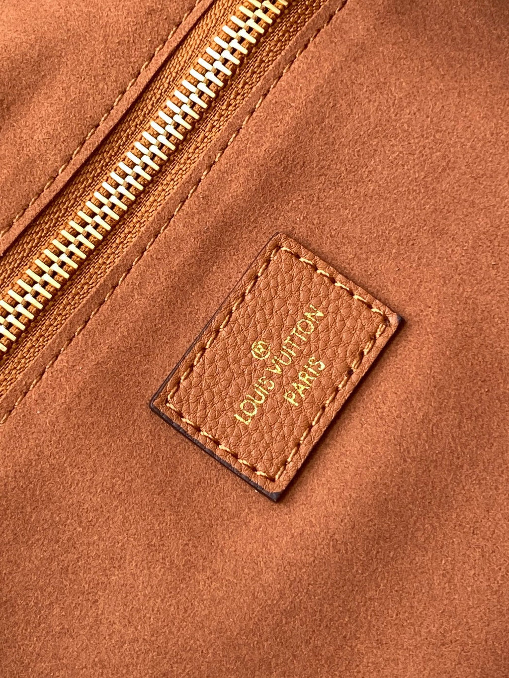 NEVERFULL MM 32 BRAUN MONOGRAM EMPREINTE LEDER