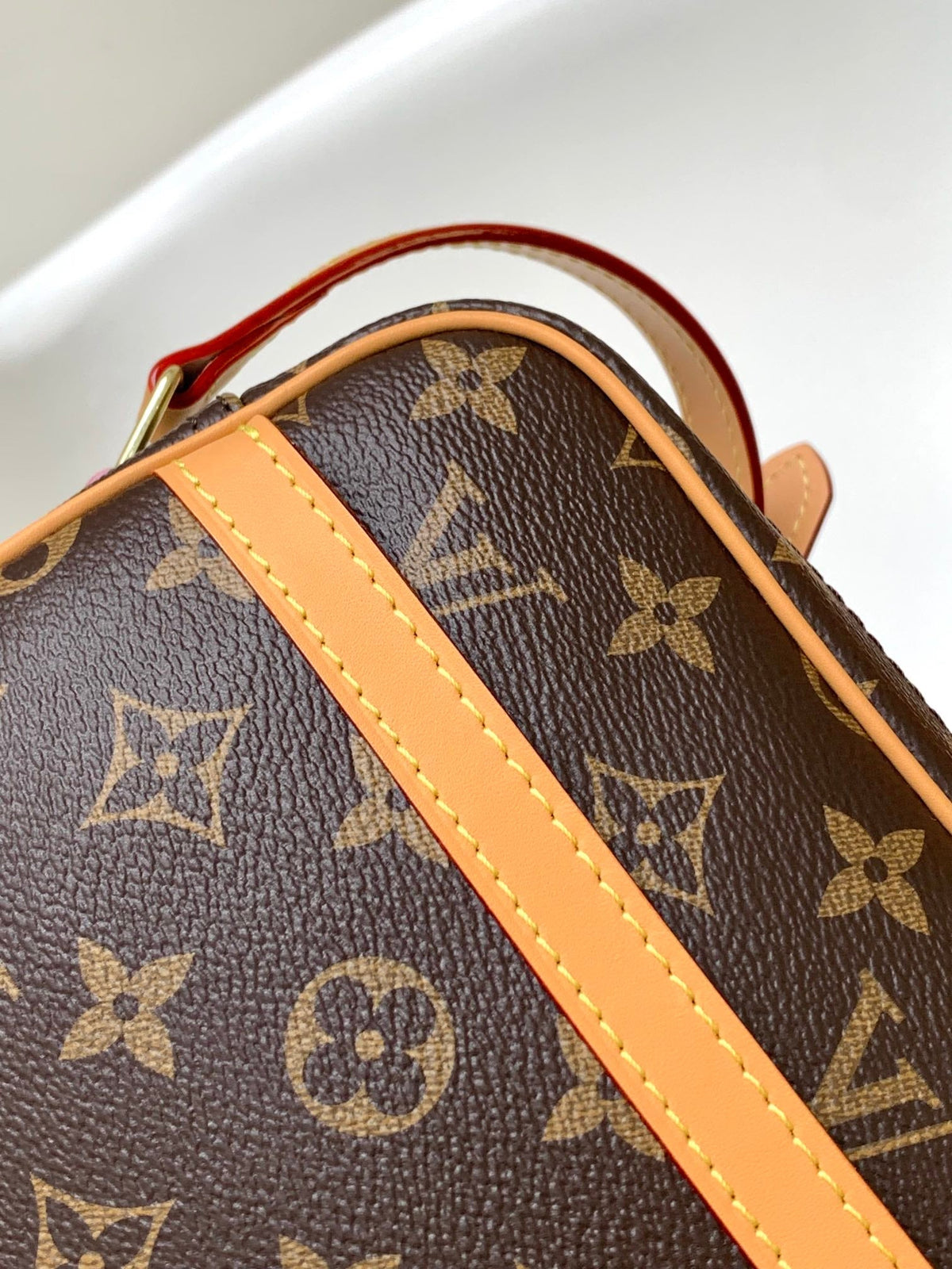 Louis Vuitton Trocadéro Mini Messenger Bag 23 – Beige Brown Monogram Coated Canvas Flap Closure Gold Hardware Adjustable Strap