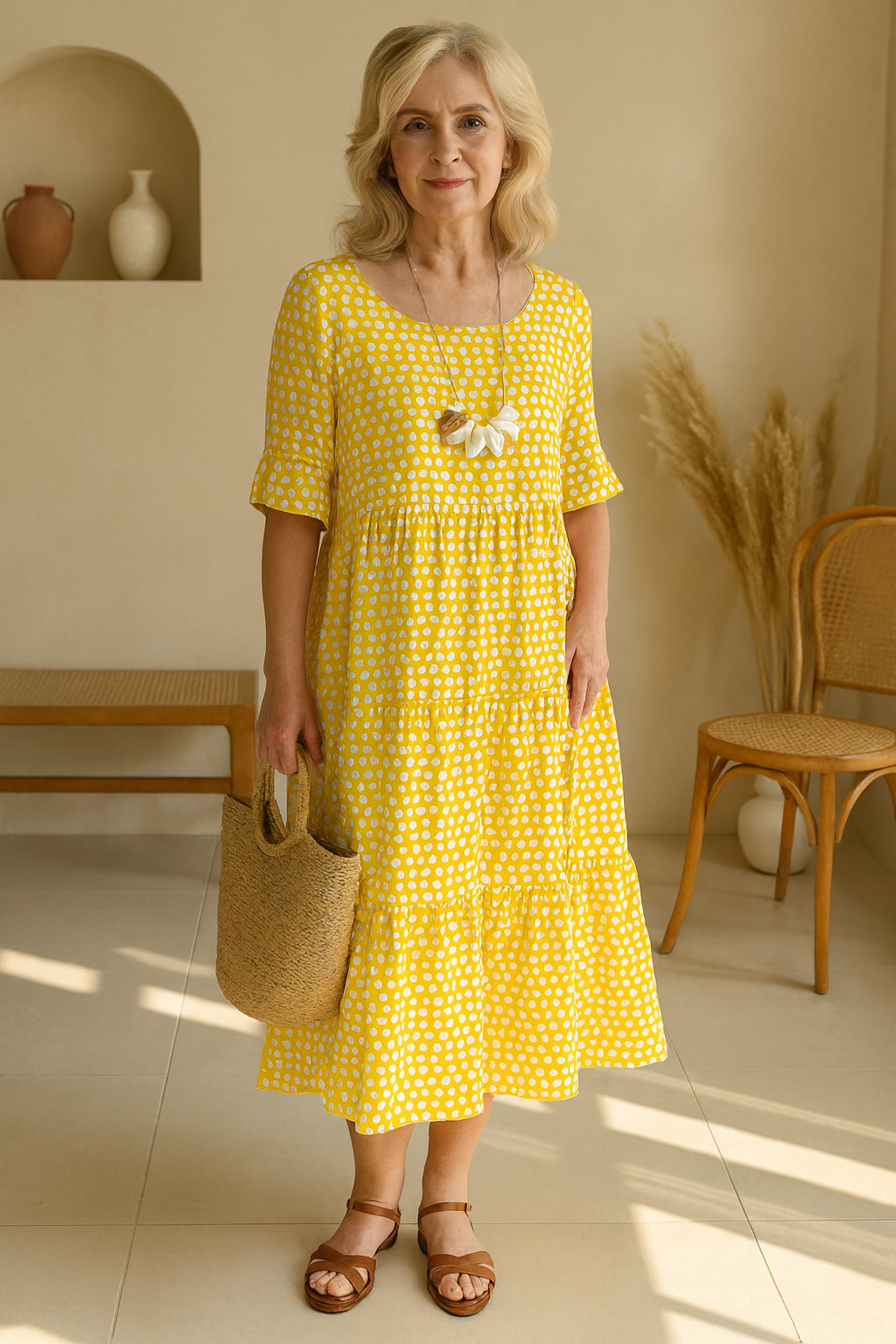 IRIS | KURZARM-MIDIKLEID SABLE
