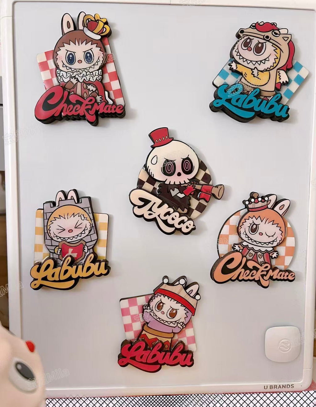 The Monsters Labubu Let's Checkmate Sreies Fridge Magnet