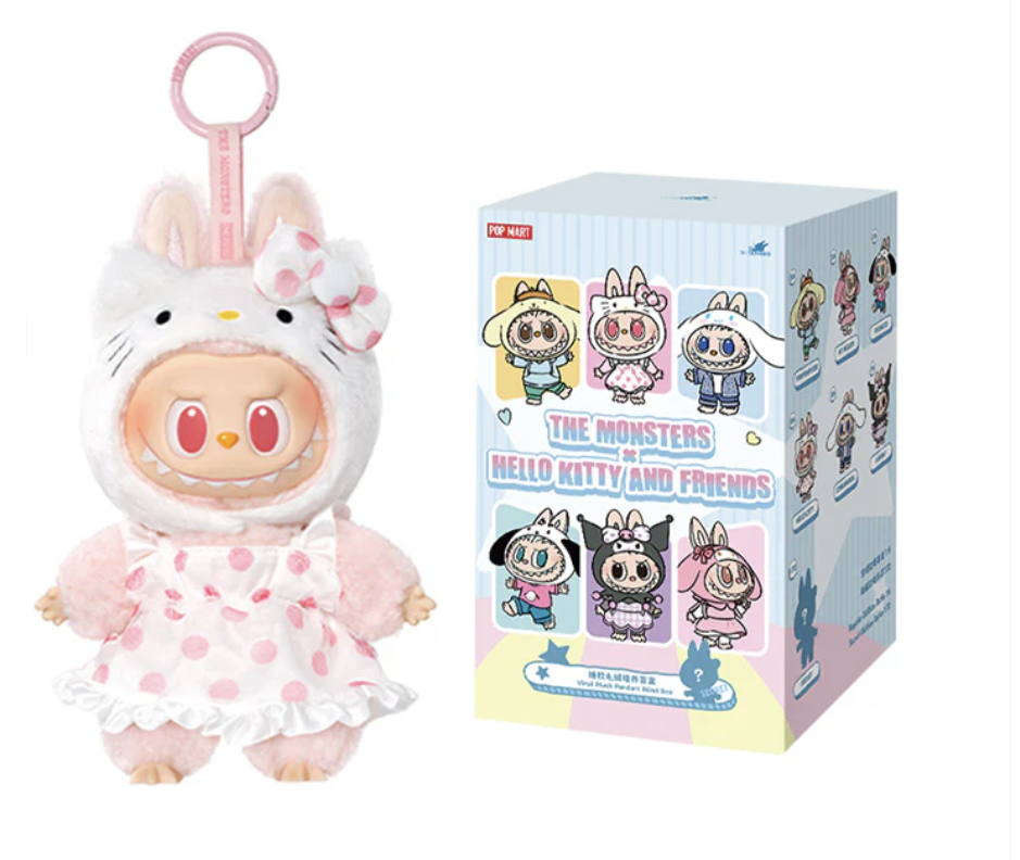 THE MONSTERS × Hello Kitty and Friends Series-Vinyl Plush Pendant Blind Box