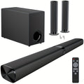 Mighty Rock 32-Inch Detachable TV Soundbar and Subwoofer Set with ARC, Optical, AUX and Remote Control