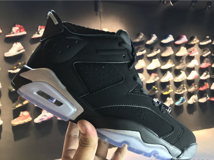 Air Jordan 6 Retro Black Metallic Silver – Black / Silver