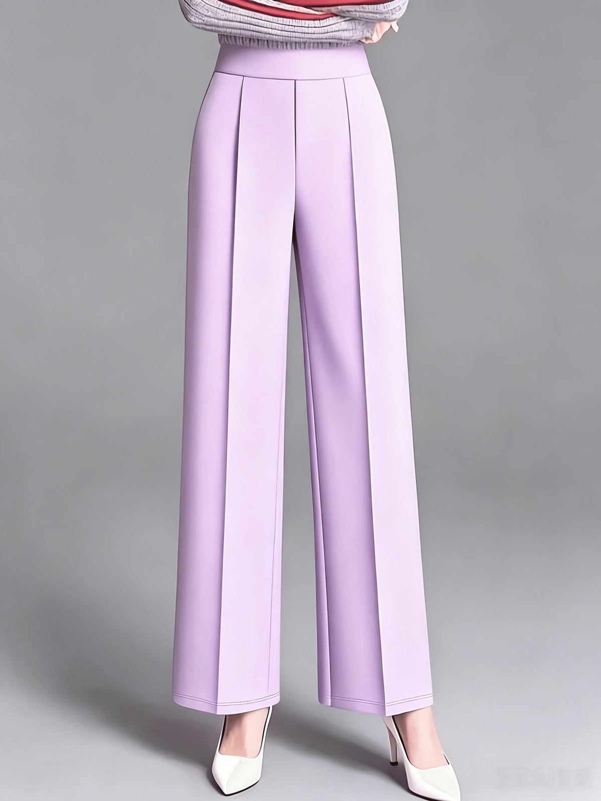 Marlene | High-Waisted Straight-Leg Trousers