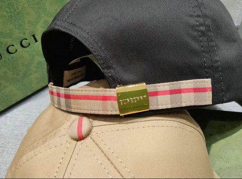 Casquette de baseball de luxe à visière écossaise noire avec logo chevalier brodé