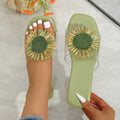 Serena | Floral Square-Toe Heeled Sandals