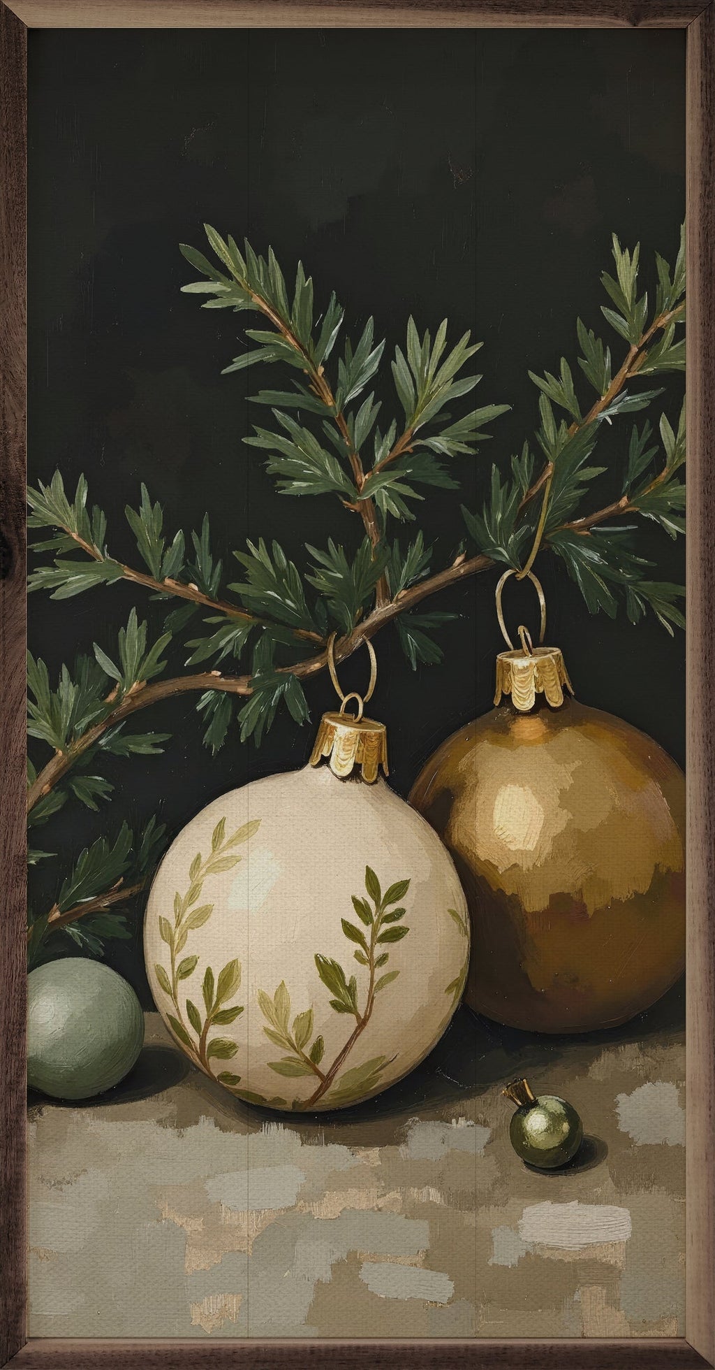 Kendrick Home Gold And White Ornament