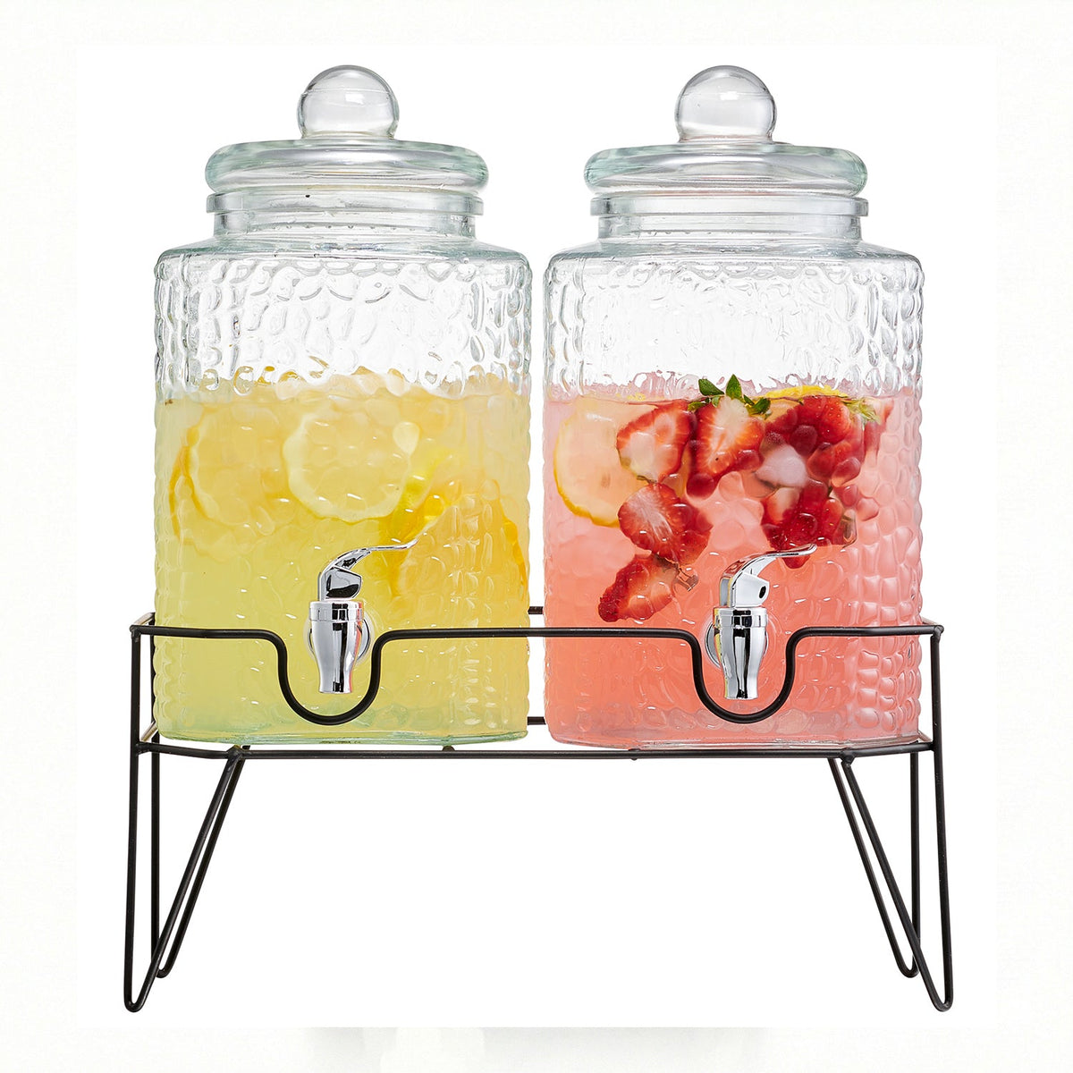 Jay Companies Hamburg (Set Of 2) Beverage Dispensers With Stand 1.5 Gal Each