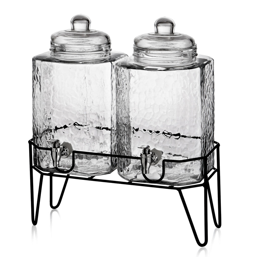 Jay Companies Hamburg (Set Of 2) Beverage Dispensers With Stand 1.5 Gal Each