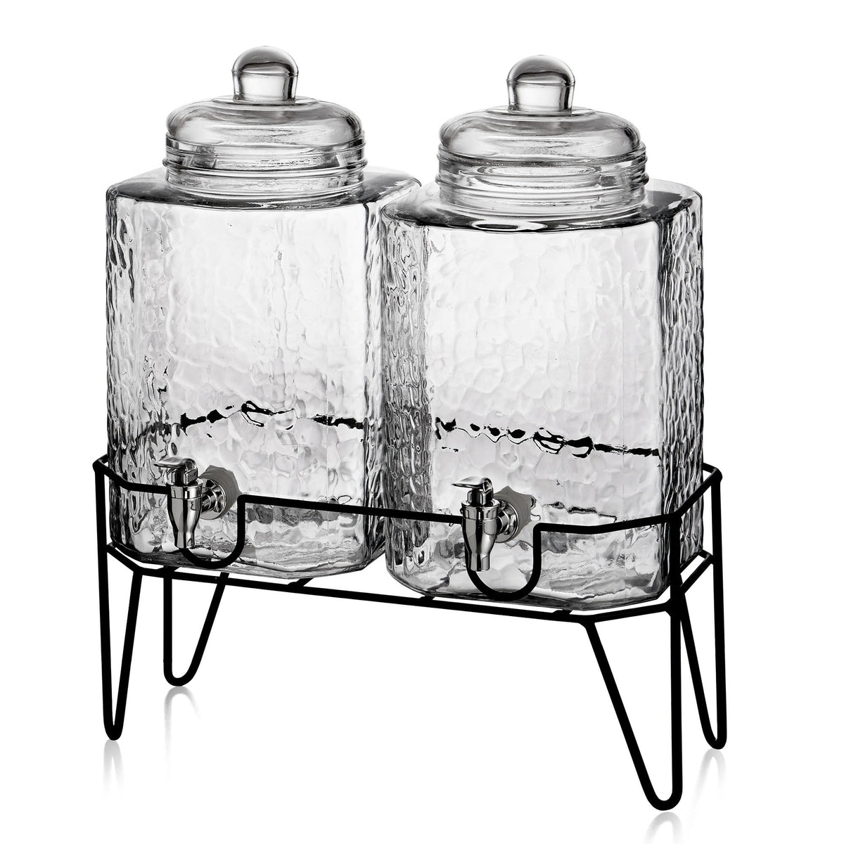 Jay Companies Hamburg (Set Of 2) Beverage Dispensers With Stand 1.5 Gal Each