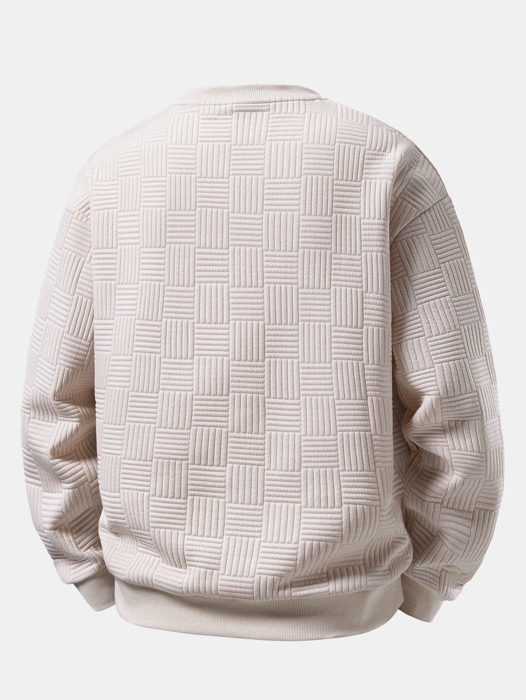 Relaxed Fit Stripe Jacquard Sweatshirt