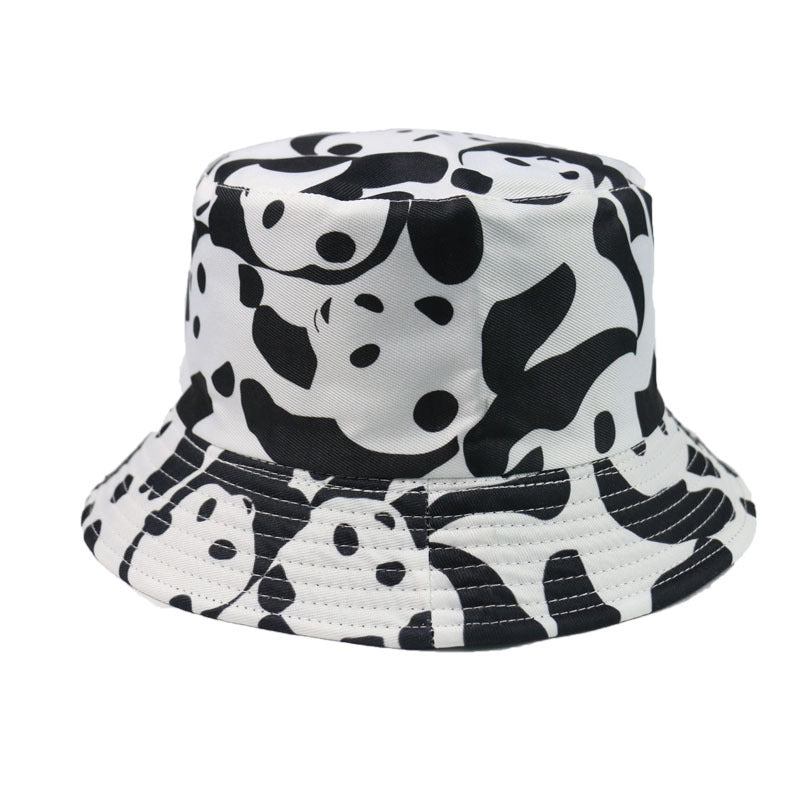 Thomas Doppelseitiger Polyester-Fischerhut – Tier- & Streifenmuster, Unisex