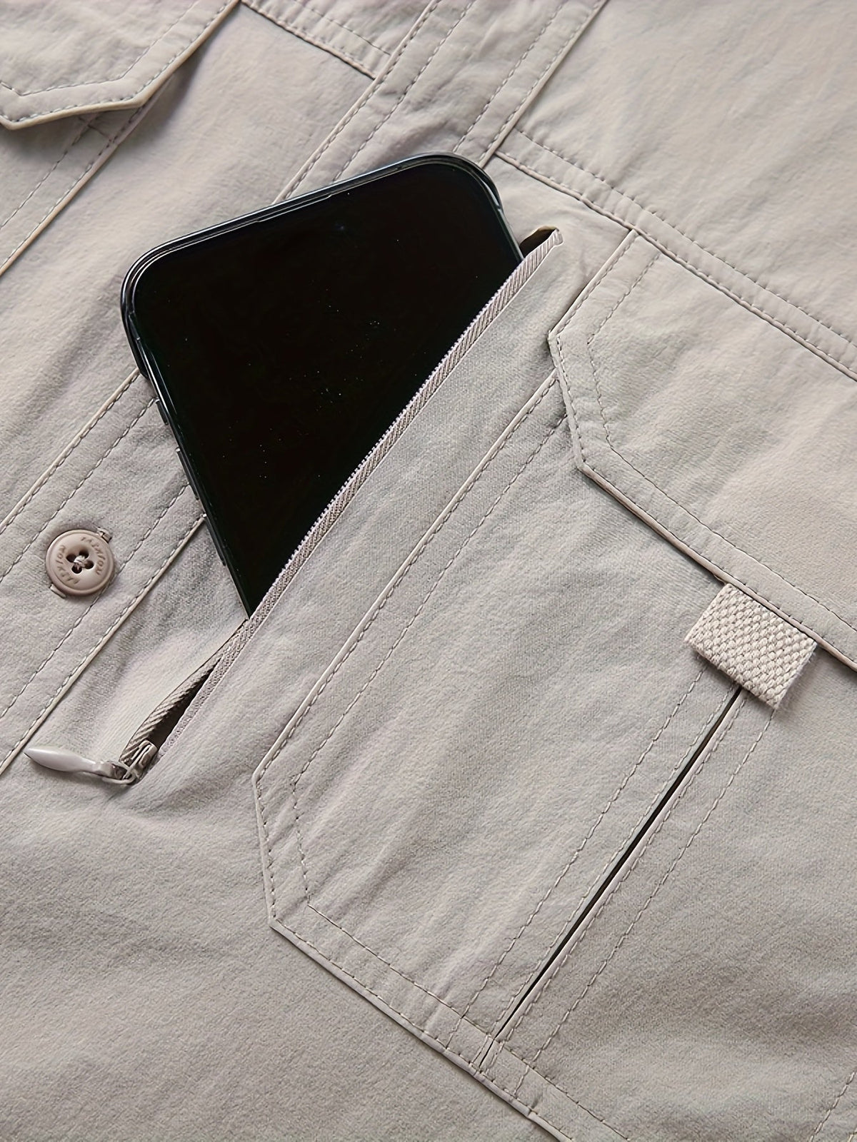 Hollis | Utility-Langarm-Cargoshirt
