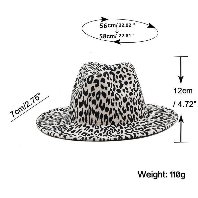 Hendrix Leopard Print Wool Fedora Hat – Medium