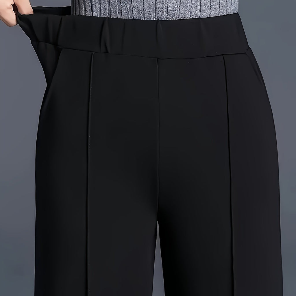 Marlene | High-Waisted Straight-Leg Trousers