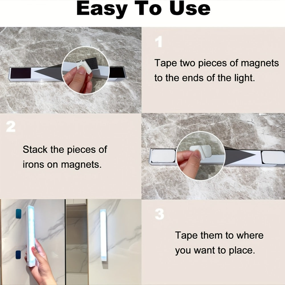 Under Cabinet Lights Motion Sensor 12 Pack USB Rechargeable Wireless Magnetic LED Night for Home Cooking, Dining and Outdoor Meals