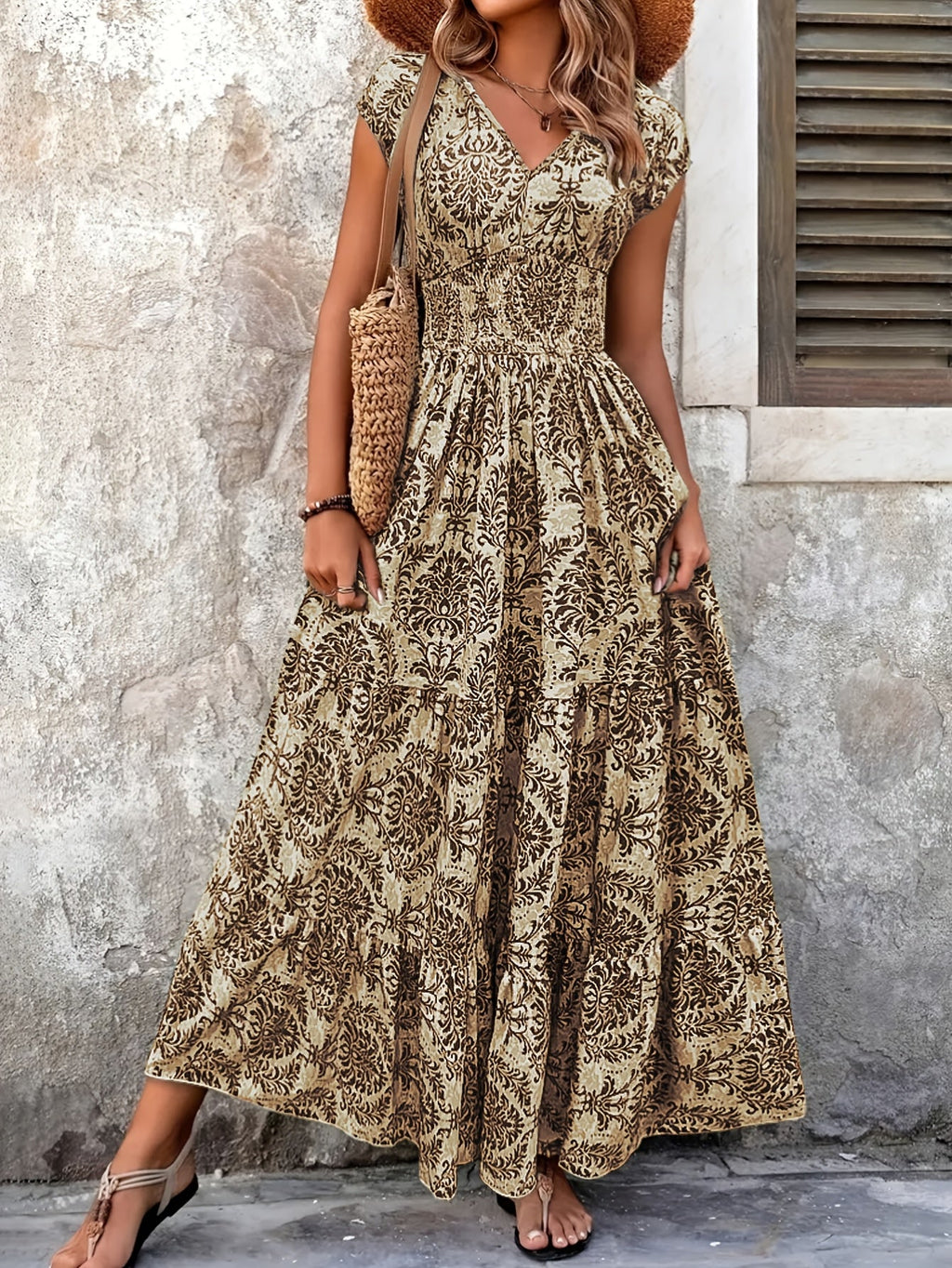 Mirabel | Böhmisches Stufen-Maxikleid