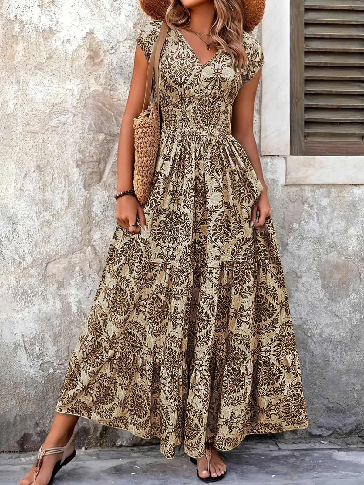 Mirabel | Böhmisches Stufen-Maxikleid