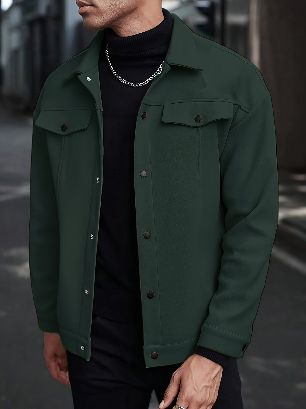 Roderick | Moderne Jacke mit Druckknöpfen