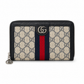 Gucci Ophidia GG Supreme Zip-Around Continental Wallet – Navy Blue