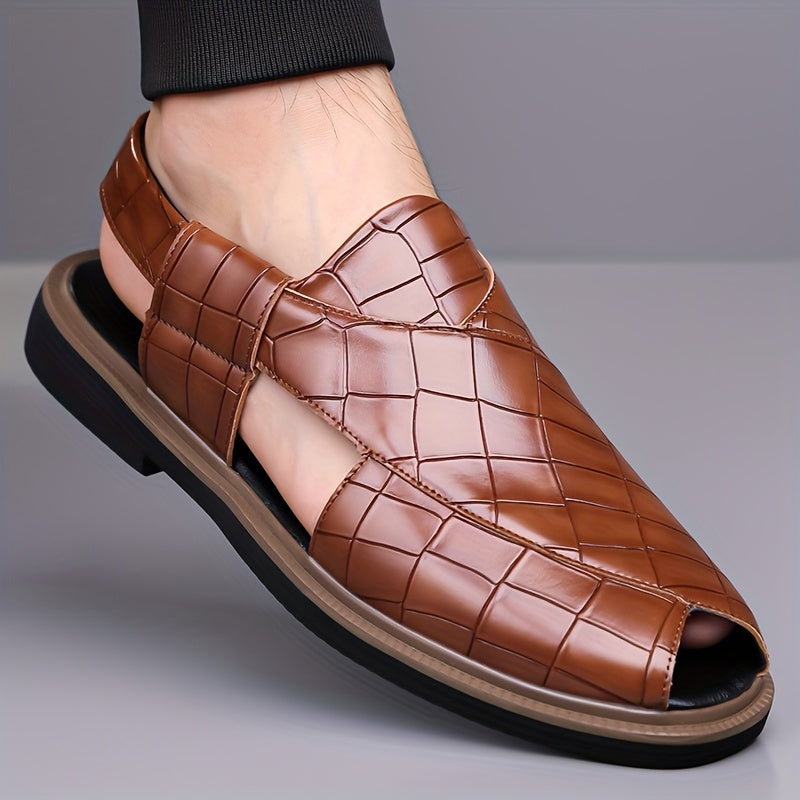 Nathaniel | Slipper-Sandalen in Flechtoptik