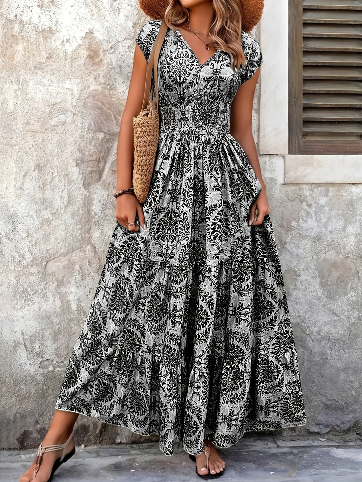 Mirabel | Böhmisches Stufen-Maxikleid