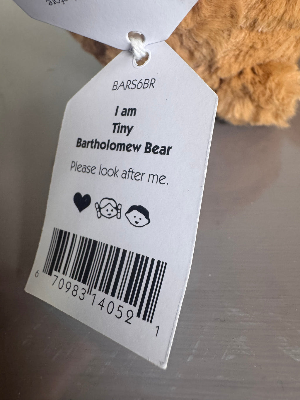 Jellycat Tiny Bartholomew Bear