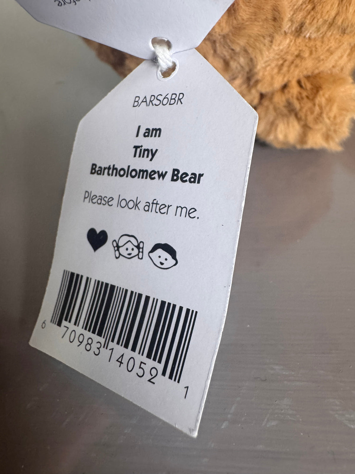 Jellycat Tiny Bartholomew Bear